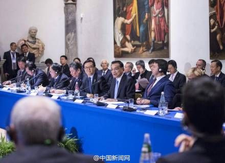 中意两国总理14日在罗马共同会见两国企业家代表 中意两国总理14日在罗马共同会见两国企业家代表