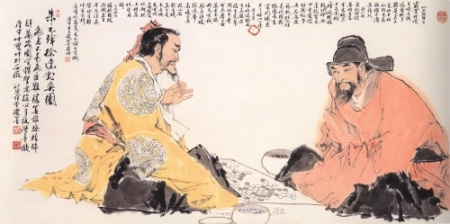 朱元璋徐达对弈图 朱元璋徐达对弈图